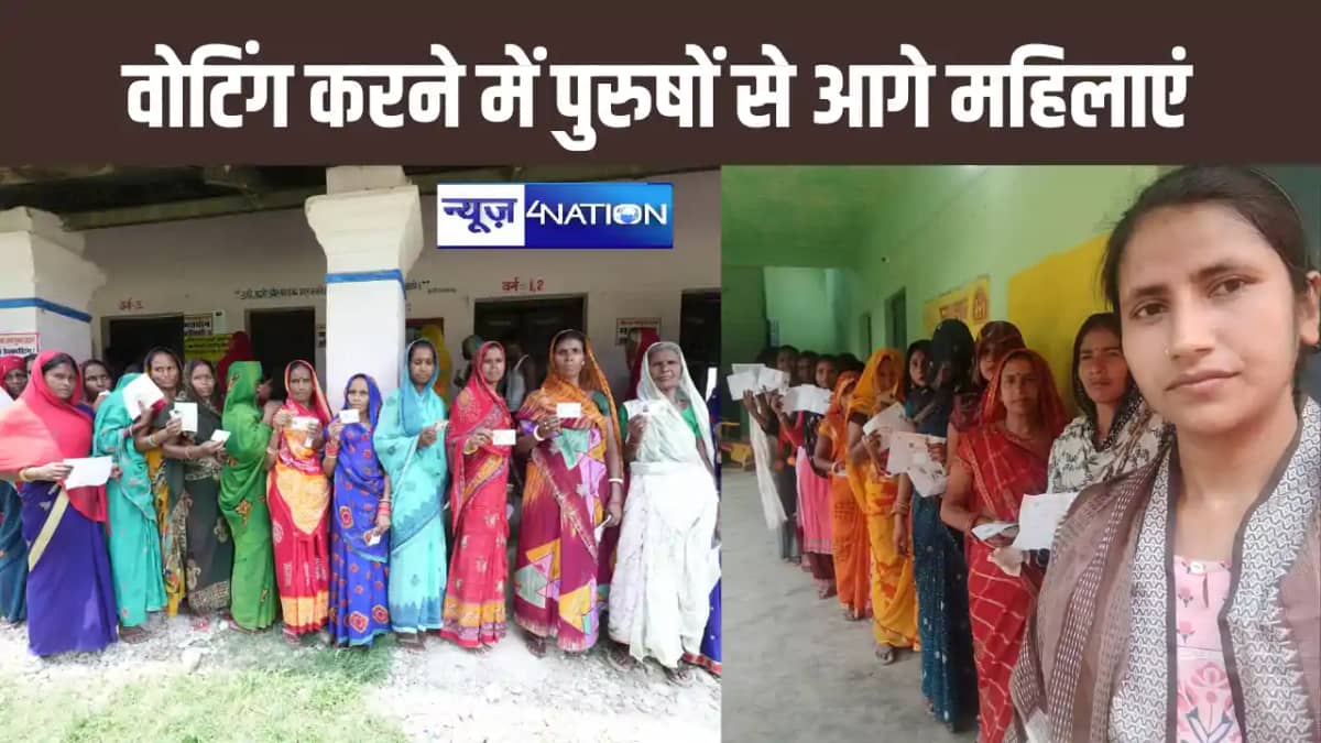 छठे चरण में हुए मतदान में पुरुषों से आगे निकली महिलाएं, चुना छठे चरण में हुए मतदान में पुरुषों से आगे निकली महिलाएं, चुना