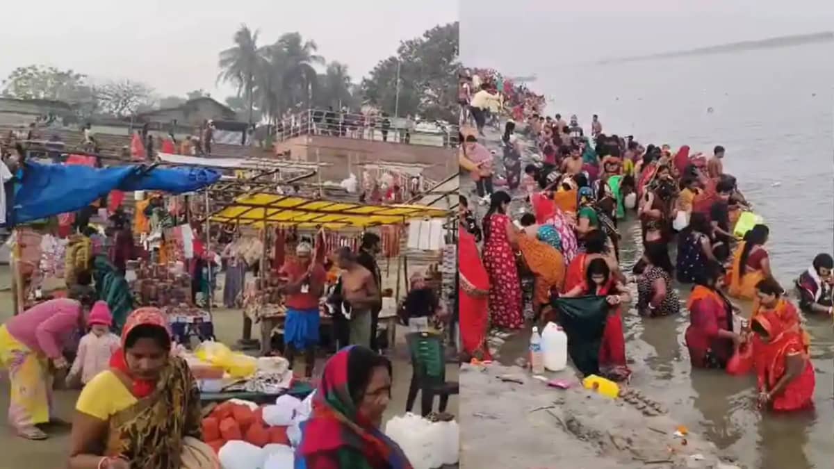 Maghi Purnima Devotees Throng Ganga for Holy Dip Maghi Purnima Devotees Throng Ganga for Holy Dip