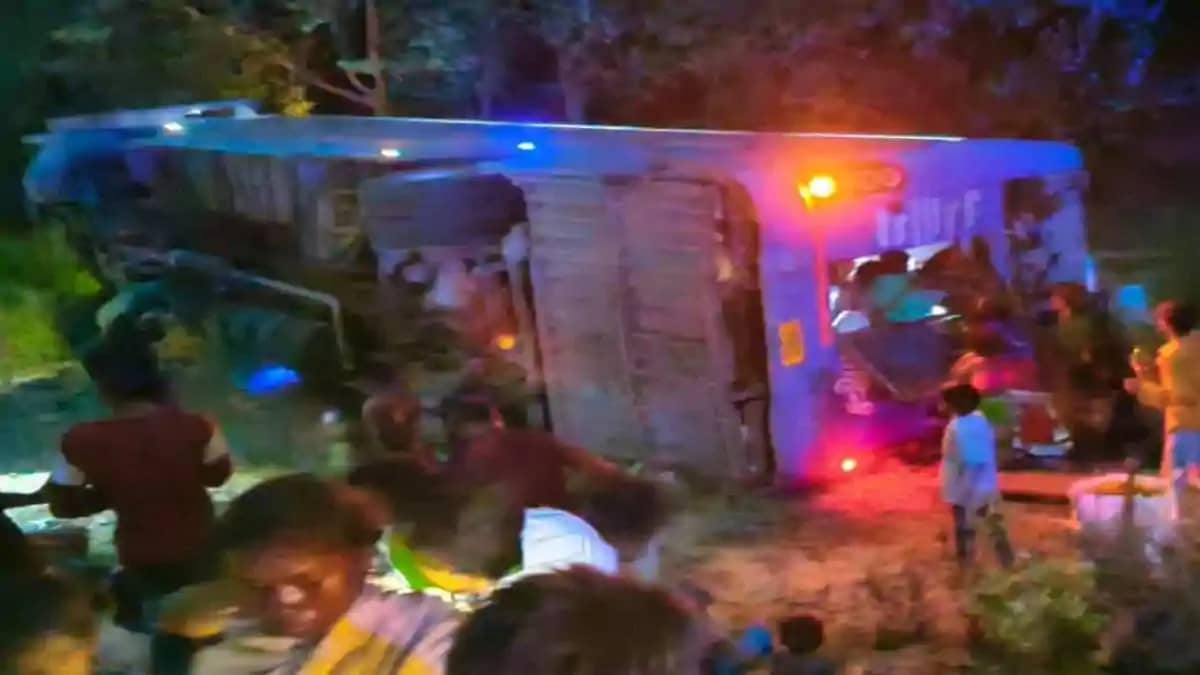 Haryana to Bihar Bus Crash Haryana to Bihar Bus Crash