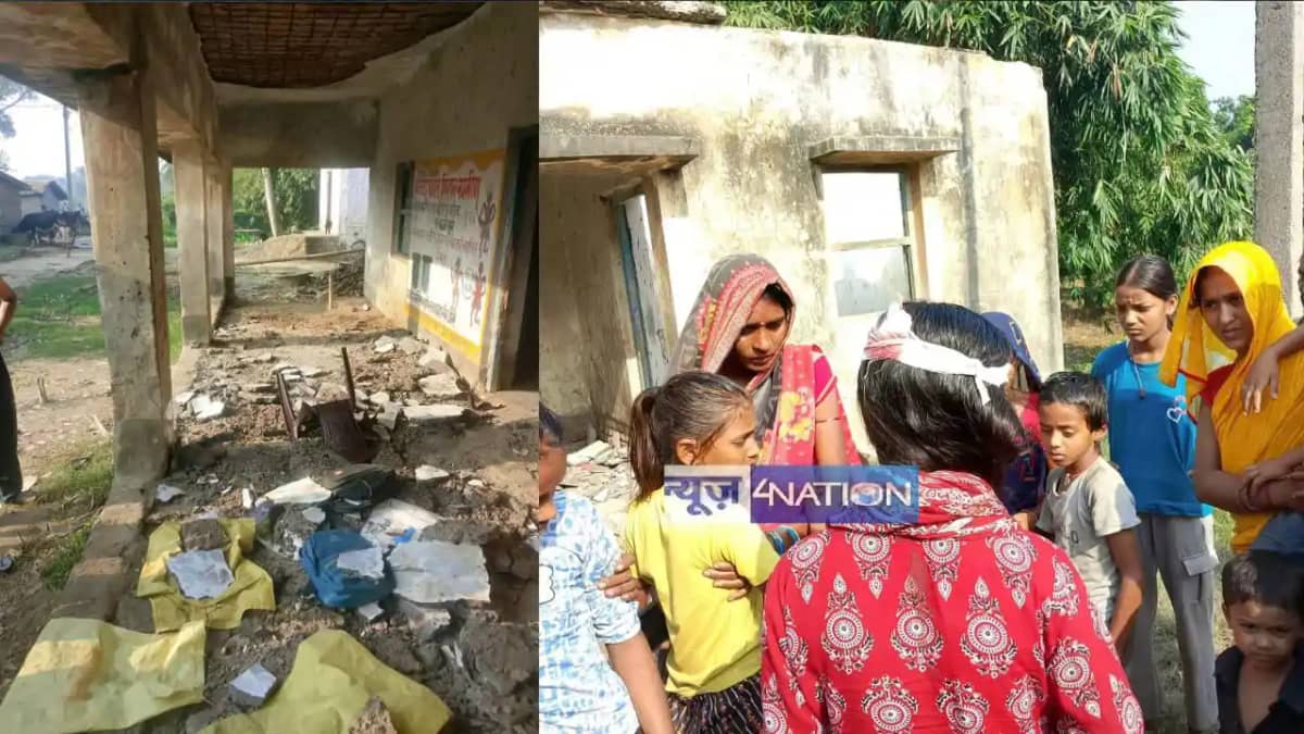 Ceiling Plaster Falls on Children in Muzaffarpur Many Injure Ceiling Plaster Falls on Children in Muzaffarpur Many Injure