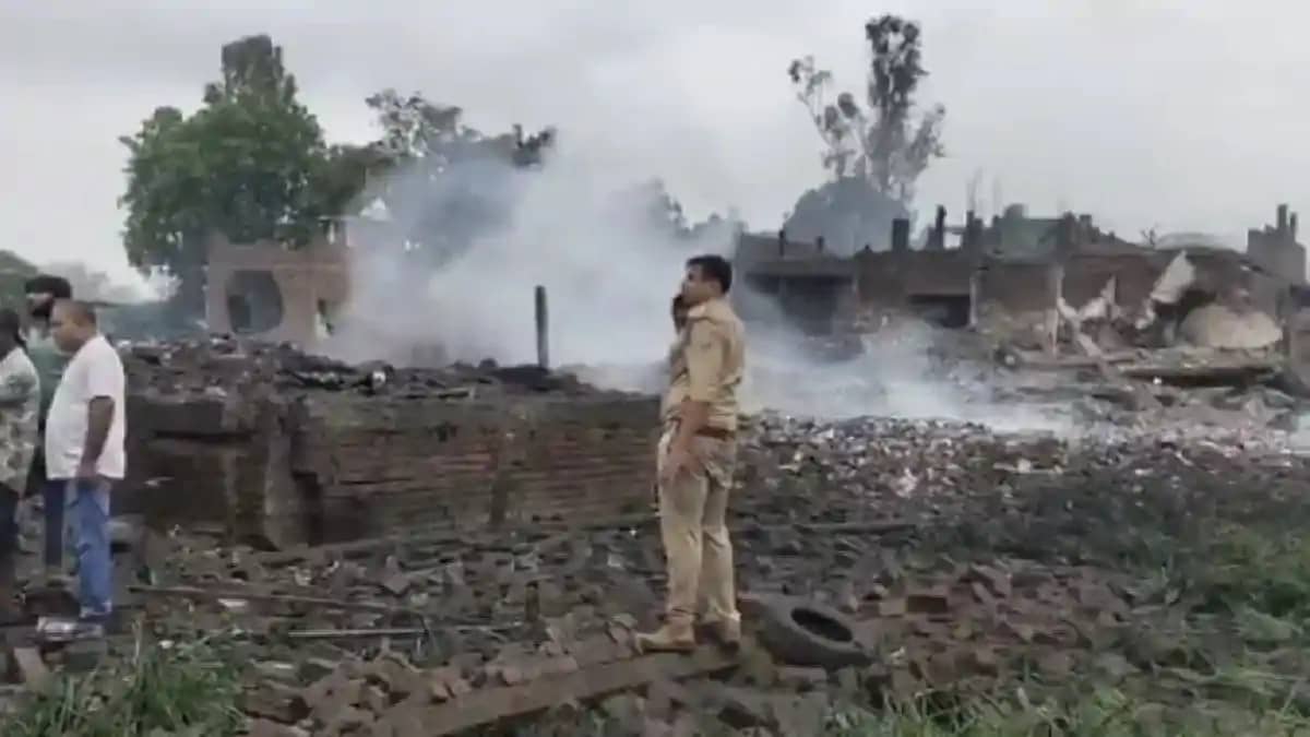 Kaushambi Firecracker Factory Blast Kaushambi Firecracker Factory Blast