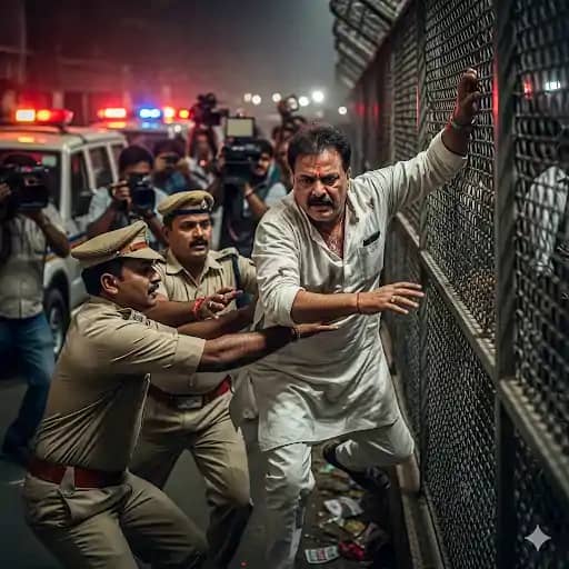 mla escapes for police custody - पुलिस की कस्टडी से हथकड़ी छ mla escapes for police custody - पुलिस की कस्टडी से हथकड़ी छ