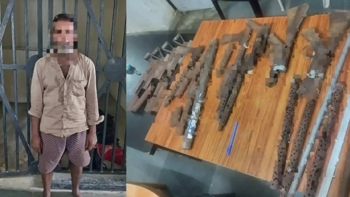 Bihar News : गया में अवैध मिनी गन फैक्ट्री का पुलिस ने किया Bihar News : गया में अवैध मिनी गन फैक्ट्री का पुलिस ने किया