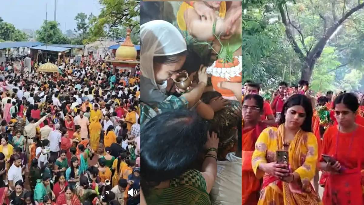 Sawan First Monday Draws Massive Crowds at Bihar Shiva Templ Sawan First Monday Draws Massive Crowds at Bihar Shiva Templ