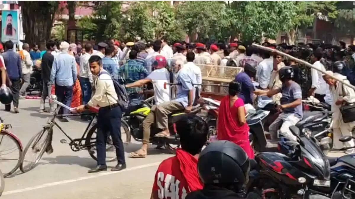 Clash before VP visit youth run over protests Clash before VP visit youth run over protests
