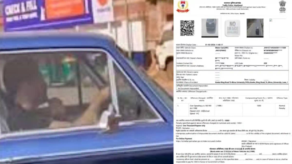 MS Dhoni Fined for Over speeding in Ranch MS Dhoni Fined for Over speeding in Ranch