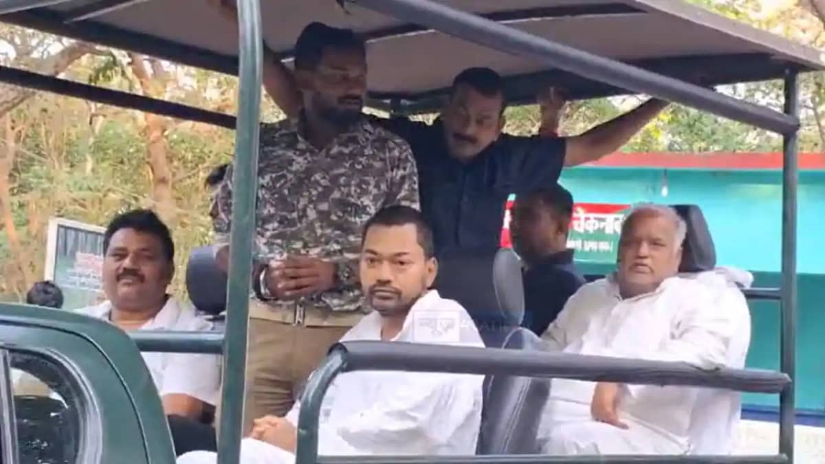 Nishant Kumar begins Sadbhav Yatra Valmikinagar safari spark Nishant Kumar begins Sadbhav Yatra Valmikinagar safari spark