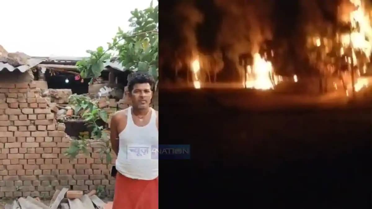 Elephant Herd Damages House Destroys Grain in Nawada Village Elephant Herd Damages House Destroys Grain in Nawada Village