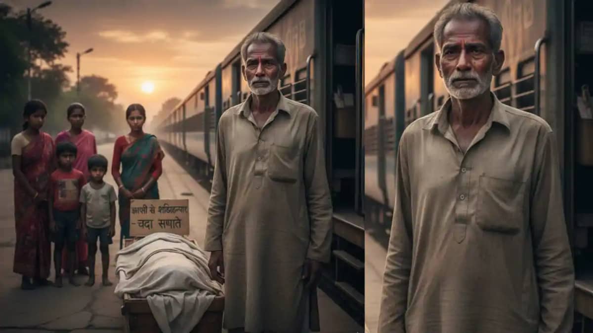 बेटा खोया, फिर चंदा मांगकर 600 KM दूर शव लेने पहुंचा बेबस पि बेटा खोया, फिर चंदा मांगकर 600 KM दूर शव लेने पहुंचा बेबस पि