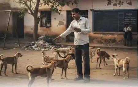 सरकारी शिक्षकों को मिली कुत्ते गिनने की जिम्मेदारी, हर स्कू सरकारी शिक्षकों को मिली कुत्ते गिनने की जिम्मेदारी, हर स्कू