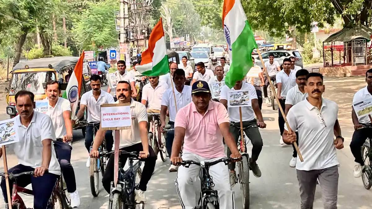 विश्व साइकिल दिवस: CRPF 47वीं वाहिनी ने निकाली भव्य साइकिल र विश्व साइकिल दिवस: CRPF 47वीं वाहिनी ने निकाली भव्य साइकिल र