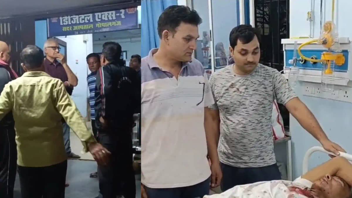 Law enforcer attacked in Gopalganj Civil court advocate stab Law enforcer attacked in Gopalganj Civil court advocate stab