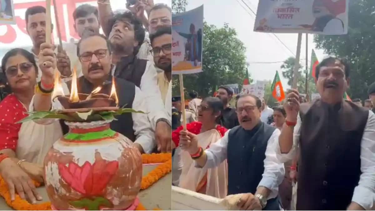 नवादा में निकली सेवा ज्योति यात्रा मे उमड़ा जनसैलाब, विकसित नवादा में निकली सेवा ज्योति यात्रा मे उमड़ा जनसैलाब, विकसित