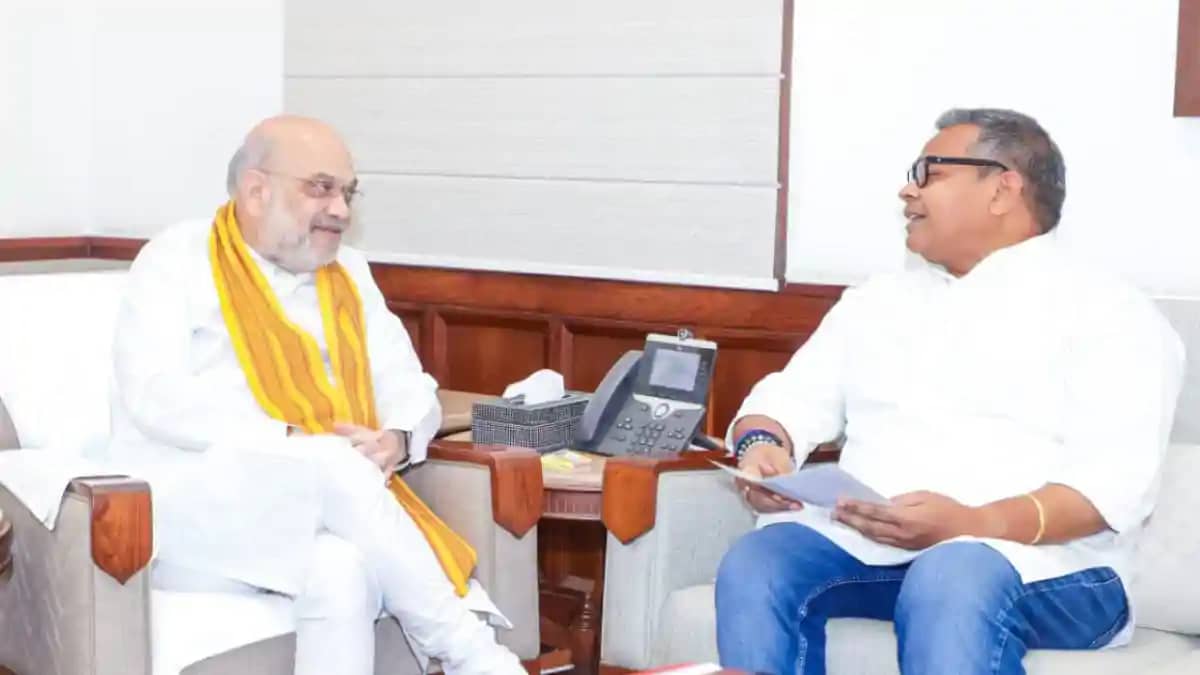 Arun Bharti met Amit Shah Arun Bharti met Amit Shah