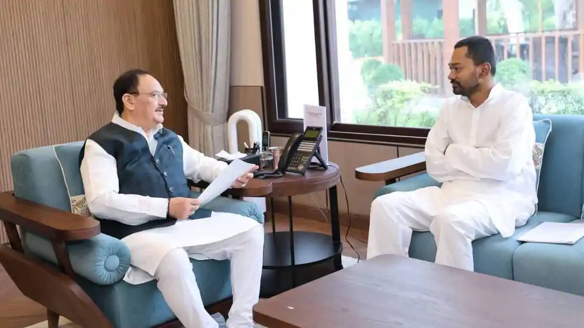 Nishant Met JP Nadda Nishant Met JP Nadda