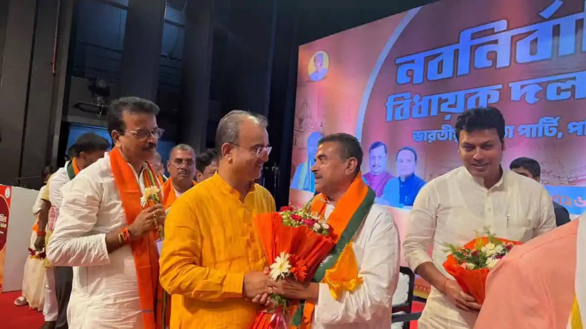 सुवेंदु अधिकारी चुने गए बंगाल भाजपा विधायक दल के नेता, मंगल सुवेंदु अधिकारी चुने गए बंगाल भाजपा विधायक दल के नेता, मंगल