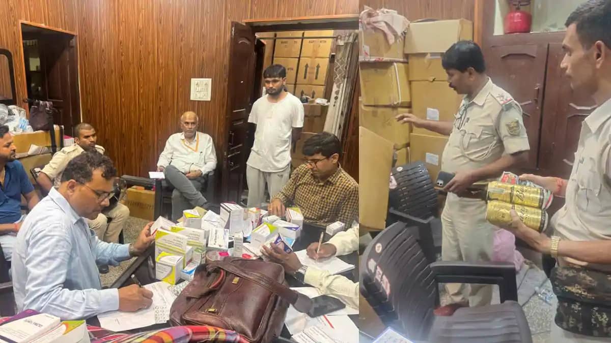 सेल्यूलस फार्मा पर औषधि नियंत्रक टीम का छापा: 10 दवाओं की बि सेल्यूलस फार्मा पर औषधि नियंत्रक टीम का छापा: 10 दवाओं की बि
