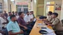 दुर्गा पूजा को लेकर सदर थाना में शांति समिति की बैठक: डीजे बजाने पर पूरी तरह प्रतिबंध, संवेदनशील स्थलों पर रहेगी विशेष निगरानी दुर्गा पूजा को लेकर सदर थाना में शांति समिति की बैठक: डीजे बजाने पर पूरी तरह प्रतिबंध, संवेदनशील स्थलों पर रहेगी विशेष निगरानी