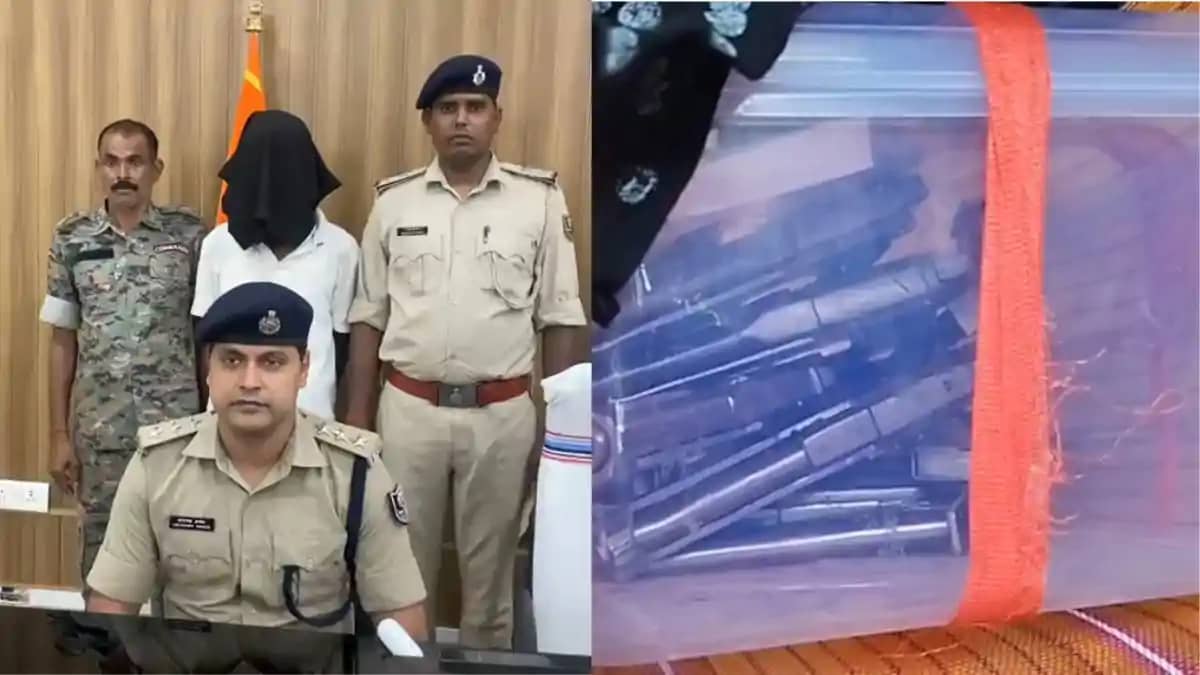 मुंगेर में हथियारों की बड़ी खेप बरामद: 5 पिस्टल और 5 मैगजीन मुंगेर में हथियारों की बड़ी खेप बरामद: 5 पिस्टल और 5 मैगजीन