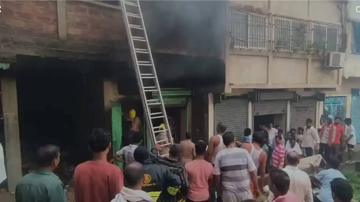 Fire breaks out in Nawada Fire breaks out in Nawada
