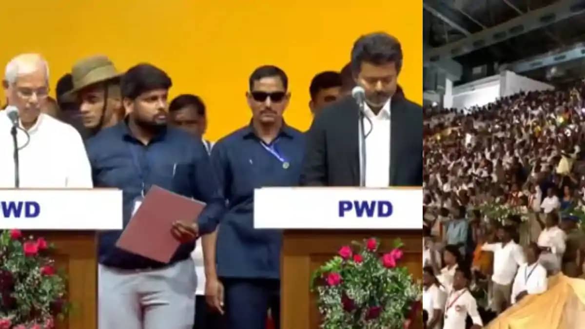 Tamil Nadu Joseph Vijay Becomes 9th CM 9 Ministers Sworn In Tamil Nadu Joseph Vijay Becomes 9th CM 9 Ministers Sworn In