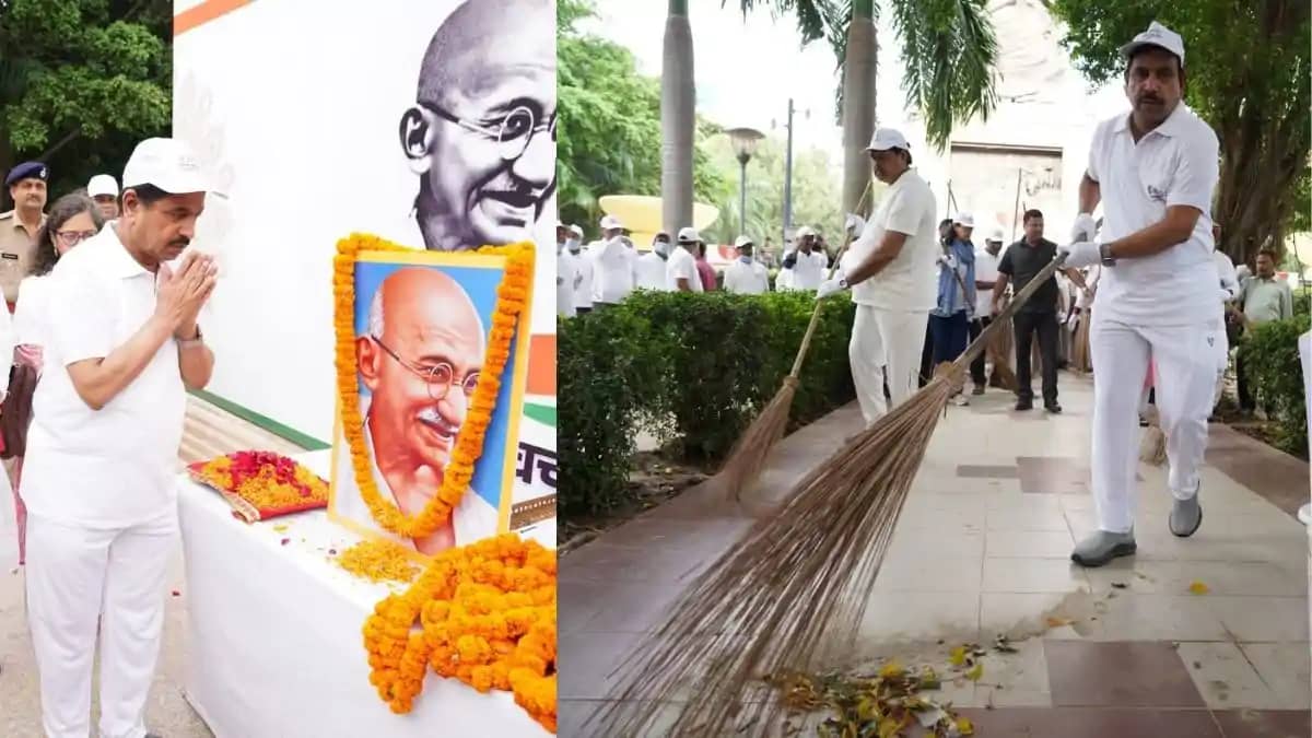 Pralhad Joshi Leads Cleanliness Drive Pralhad Joshi Leads Cleanliness Drive