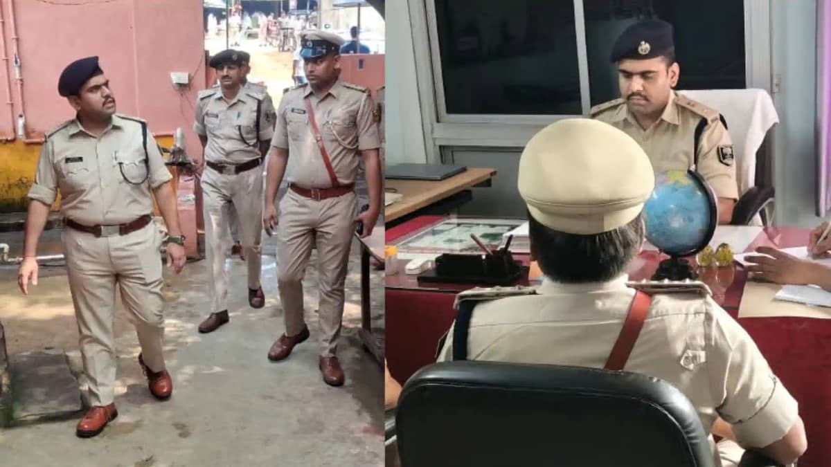 Banka sp amitesh kumar inspection panjwara and mahila police Banka sp amitesh kumar inspection panjwara and mahila police