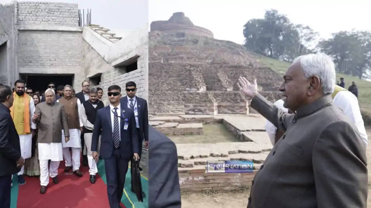 Nitish kumar inspected Kesaria Nitish kumar inspected Kesaria