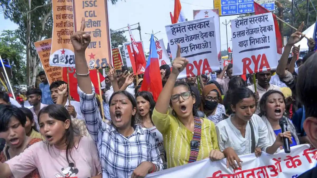 Jharkhand exam stir Jharkhand exam stir