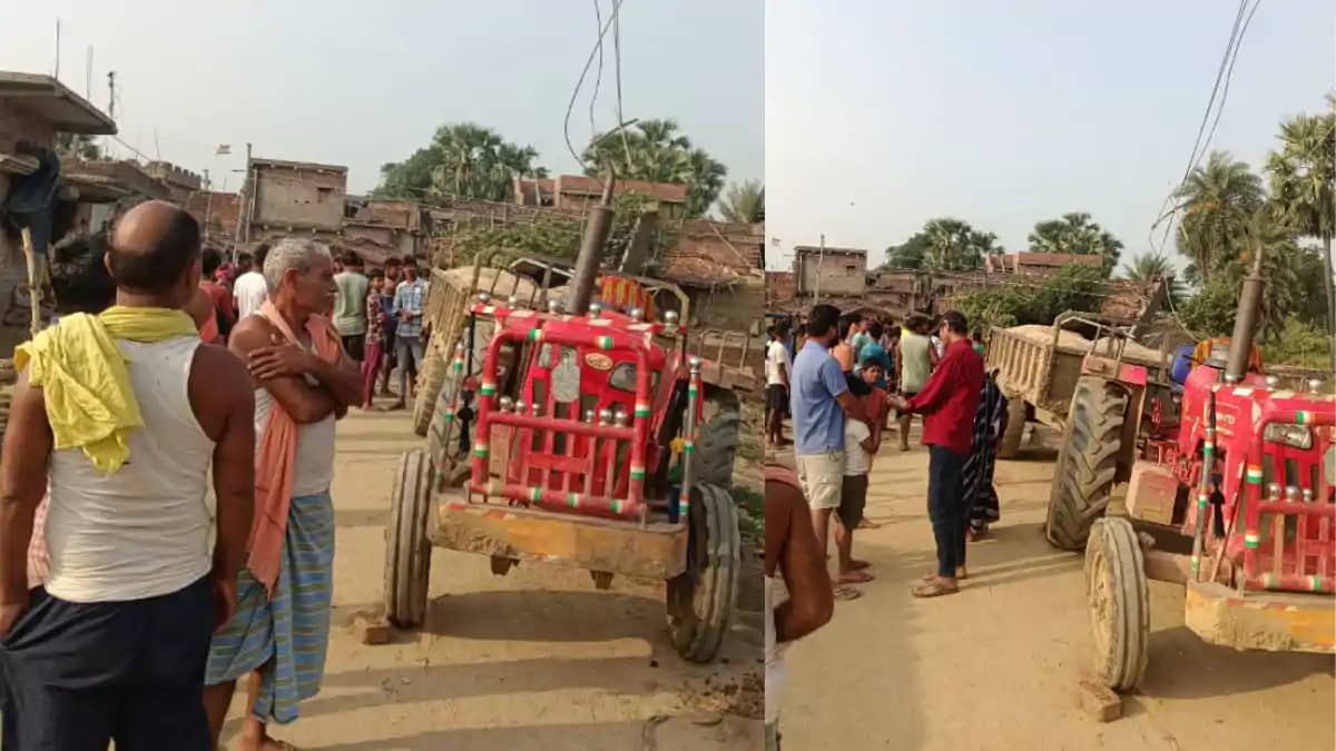 नवादा में बालू माफिया का कहर: अवैध बालू लदे ट्रैक्टर ने तोड़ नवादा में बालू माफिया का कहर: अवैध बालू लदे ट्रैक्टर ने तोड़