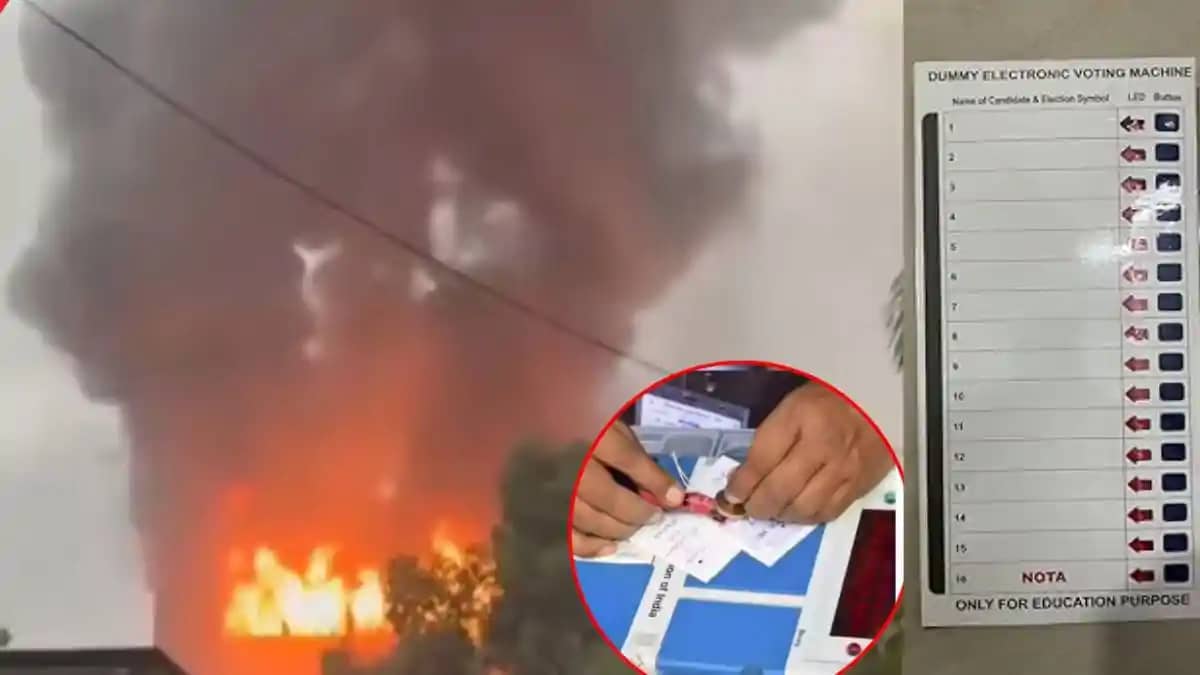 4000 EVM burnt 4000 EVM burnt