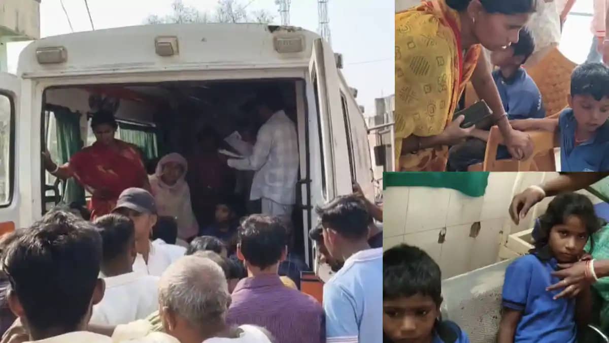 स्कूली वाहन पलटा स्कूली वाहन पलटा