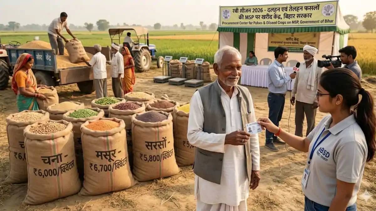 बिहार के किसानों की बल्ले-बल्ले: अब MSP पर बिकेंगे चना और सर बिहार के किसानों की बल्ले-बल्ले: अब MSP पर बिकेंगे चना और सर