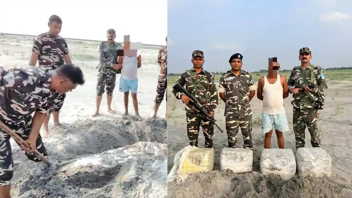 भारत-नेपाल सीमा पर एसएसबी की बड़ी कार्रवाई: 80 किलो गांजे के भारत-नेपाल सीमा पर एसएसबी की बड़ी कार्रवाई: 80 किलो गांजे के