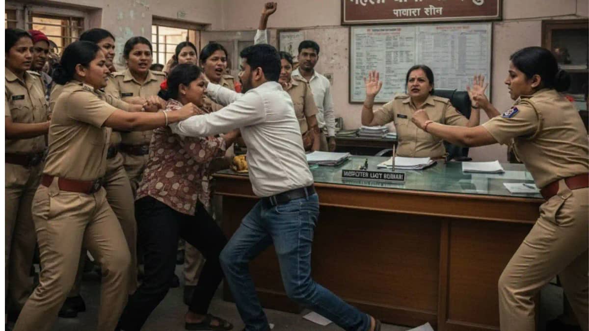 महिला थाने में हाई वोल्टेज ड्रामा, काउंसलिग के दौरान पति-पत् महिला थाने में हाई वोल्टेज ड्रामा, काउंसलिग के दौरान पति-पत्