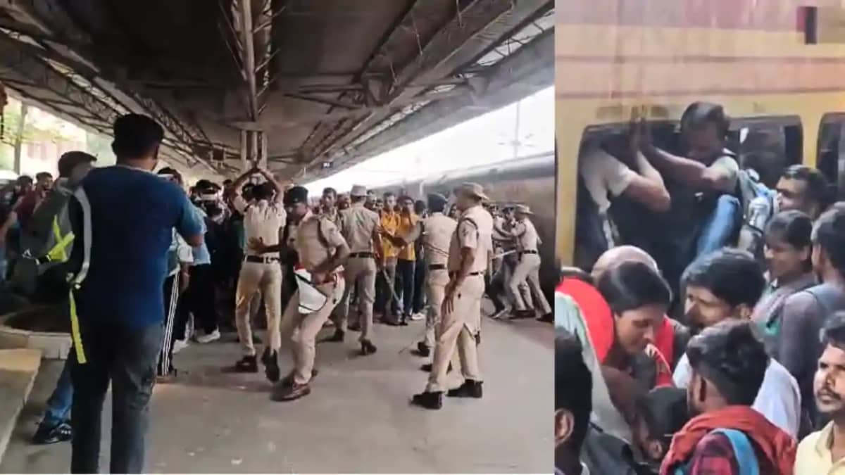 Bihar News : कटिहार में सिपाही भर्ती के परीक्षार्थियों ने रा Bihar News : कटिहार में सिपाही भर्ती के परीक्षार्थियों ने रा