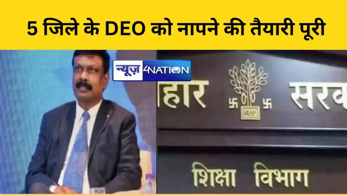 Bihar Teacher News: ACS सिद्धार्थ एक्शन में,बिहार के 5 जिले Bihar Teacher News: ACS सिद्धार्थ एक्शन में,बिहार के 5 जिले