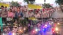 Barh Flag March Durga Puja Barh Flag March Durga Puja