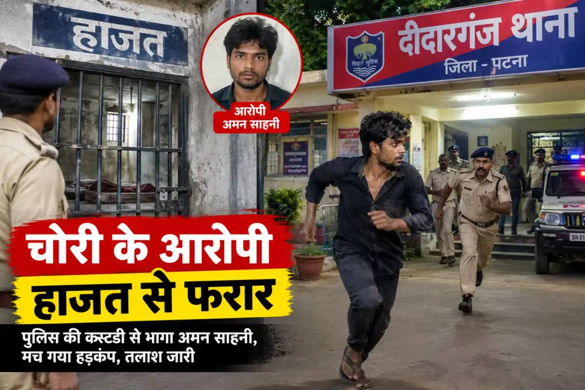 Patna Didarganj police station escape Patna Didarganj police station escape