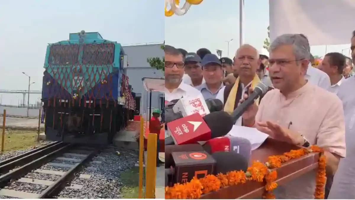 बिहार में बना 51वां रेल इंजन अफ्रीका के गिनी रवाना, रेल मंत् बिहार में बना 51वां रेल इंजन अफ्रीका के गिनी रवाना, रेल मंत्