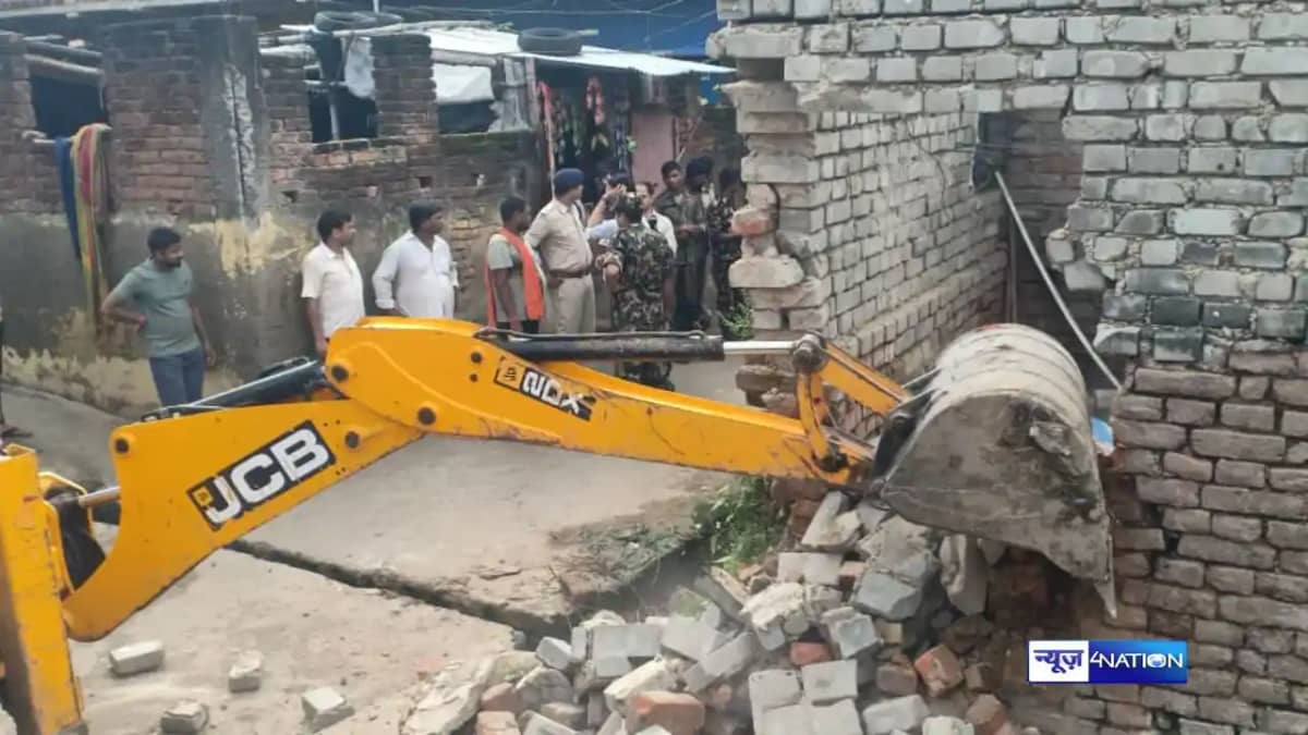Bulldozer action in Bihar Bulldozer action in Bihar
