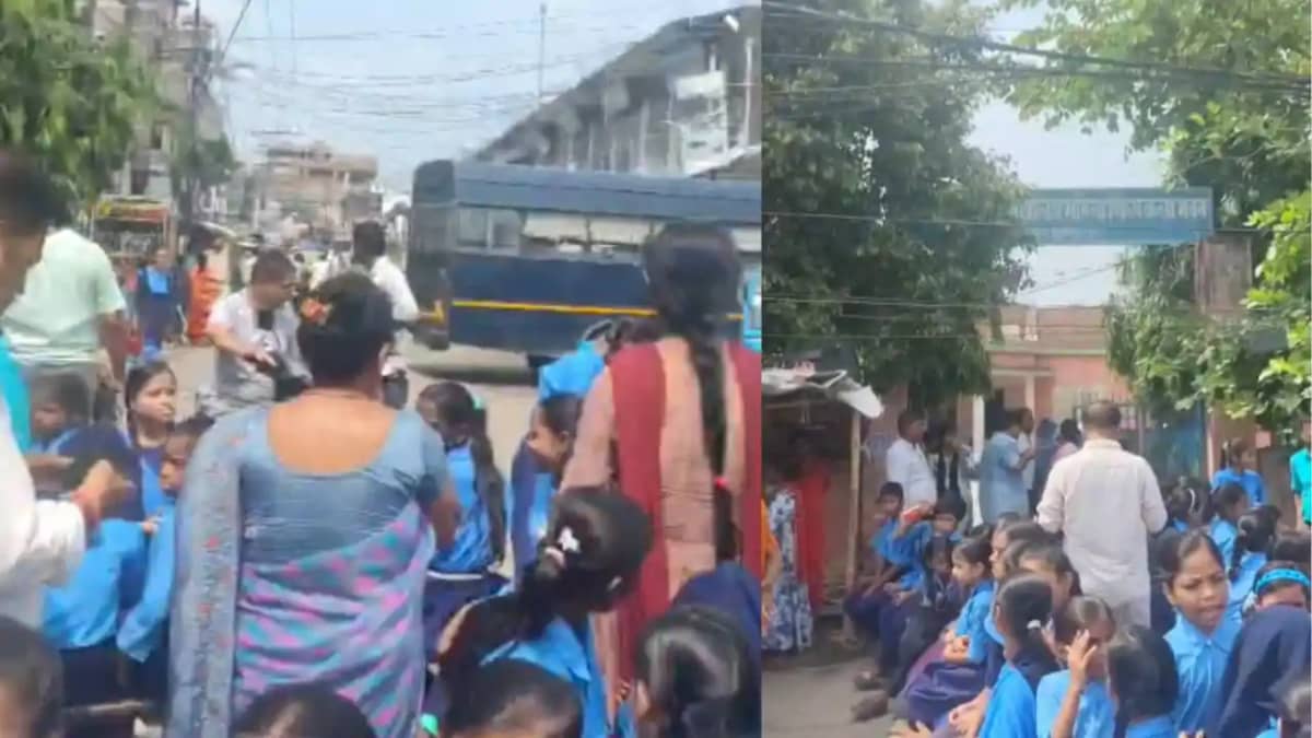 स्कूल में लगातार हो रही चोरी से छात्रों का फूटा गुस्सा, सड़क स्कूल में लगातार हो रही चोरी से छात्रों का फूटा गुस्सा, सड़क