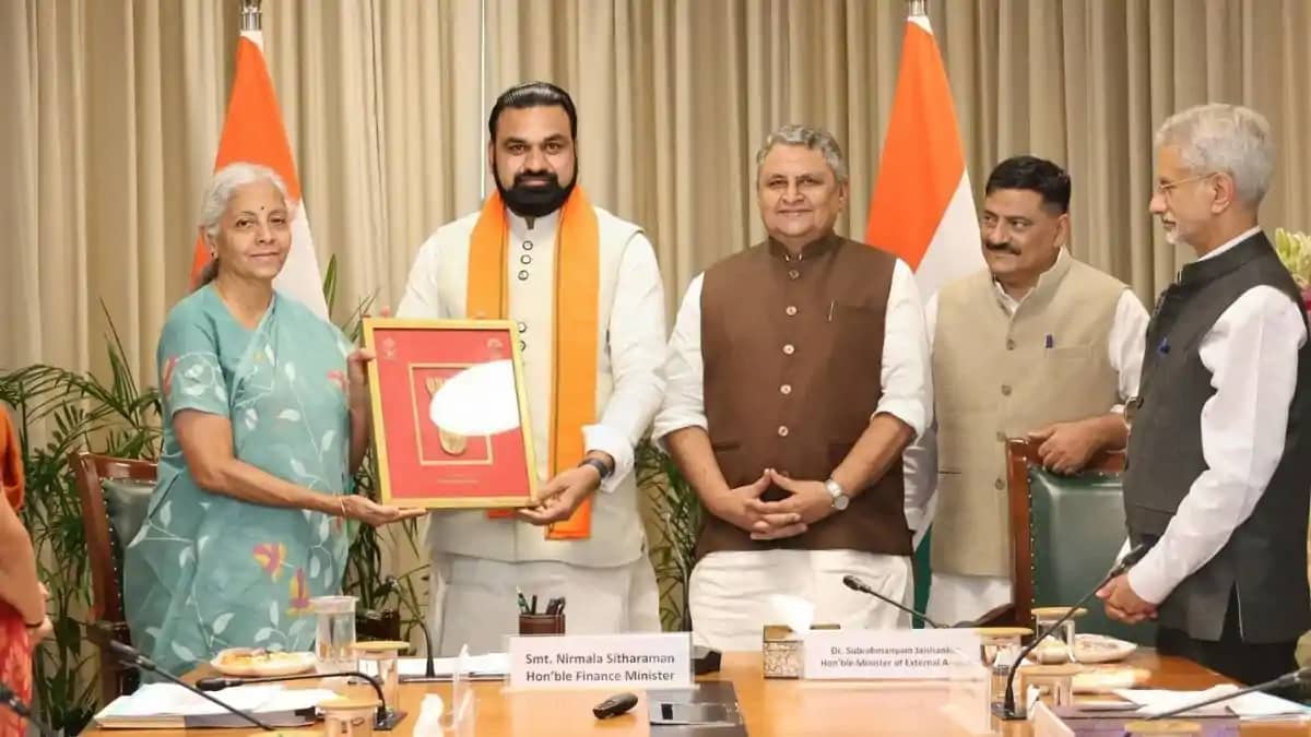 Samrat Choudhary met Nirmala Sitharaman Samrat Choudhary met Nirmala Sitharaman