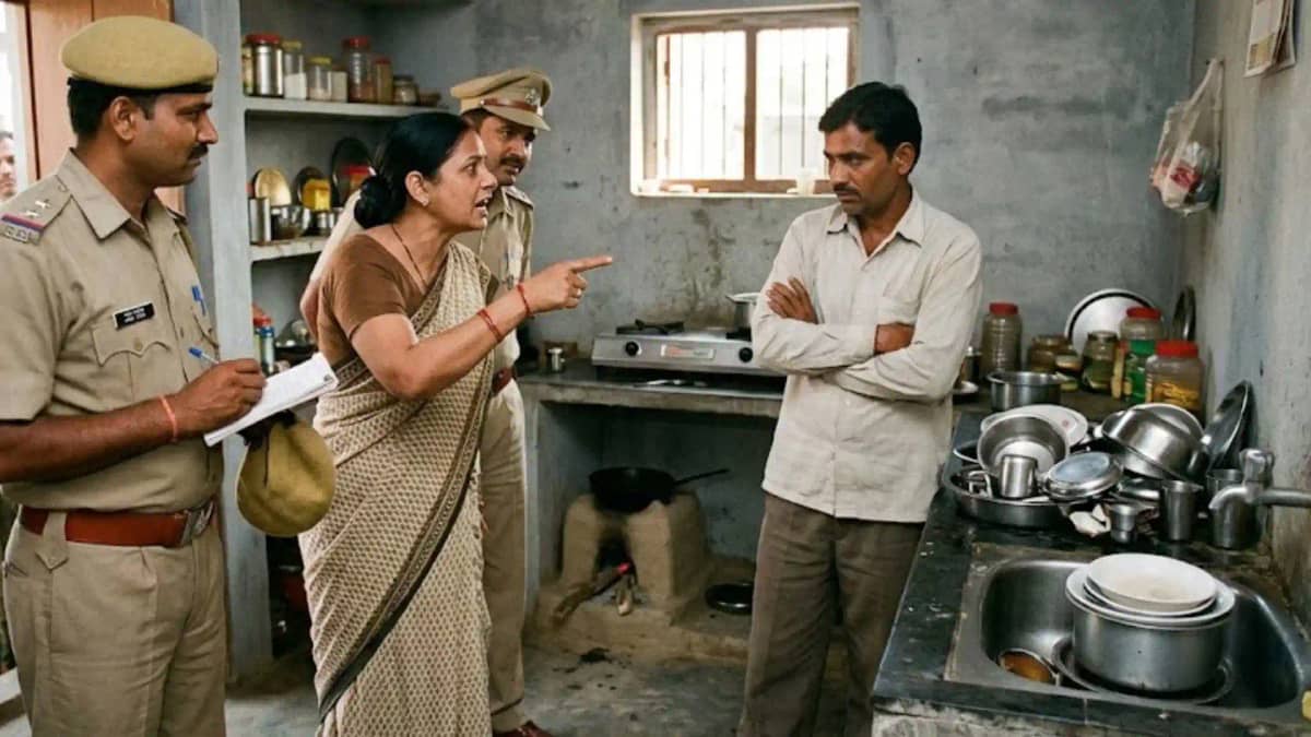 Husband did not wash the dishes, wife called the police Husband did not wash the dishes, wife called the police