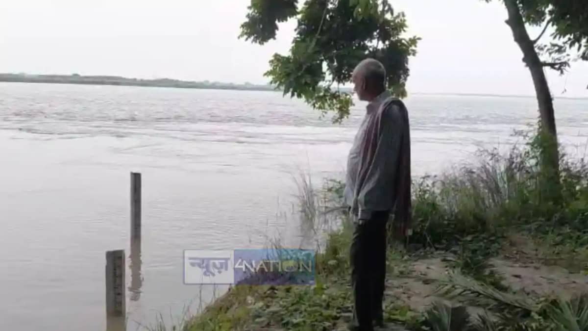 Gandak River Rises Above Danger Mark Vaishali on High Alert Gandak River Rises Above Danger Mark Vaishali on High Alert