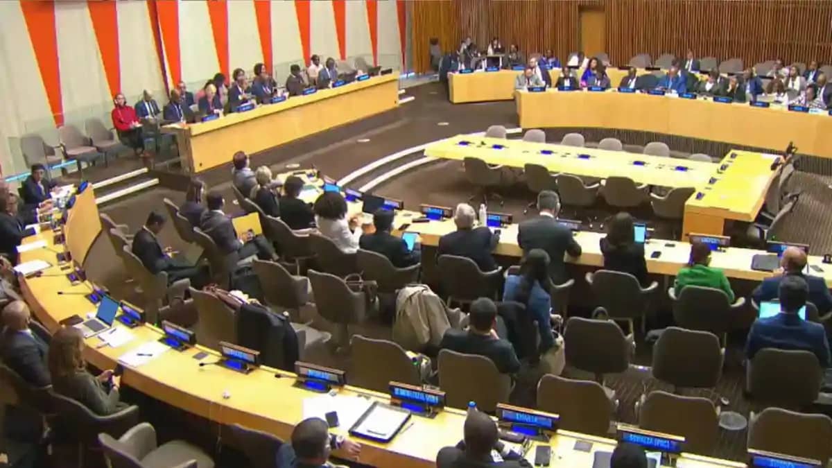 Jamui MP Arun Bharti Presents India Stand at UN Peacebuildin Jamui MP Arun Bharti Presents India Stand at UN Peacebuildin