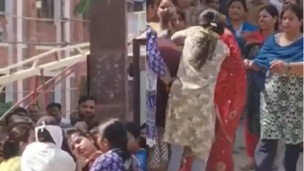 Muzaffarpur School Fight Goes Viral Staff Clash at Gate Spa Muzaffarpur School Fight Goes Viral Staff Clash at Gate Spa