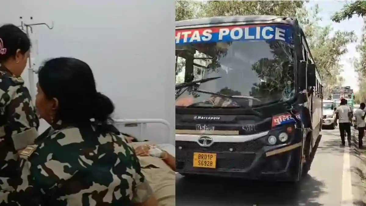 सासाराम में भीषण सड़क हादसा: महिला पुलिसकर्मियों से भरी बस म सासाराम में भीषण सड़क हादसा: महिला पुलिसकर्मियों से भरी बस म