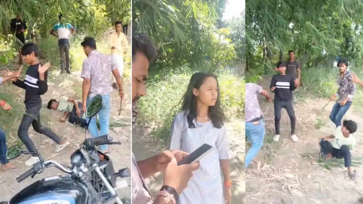 रील बना रहे युवाओं पर दबंगई : बगीचे में शूटिंग कर रहे लड़के- रील बना रहे युवाओं पर दबंगई : बगीचे में शूटिंग कर रहे लड़के-