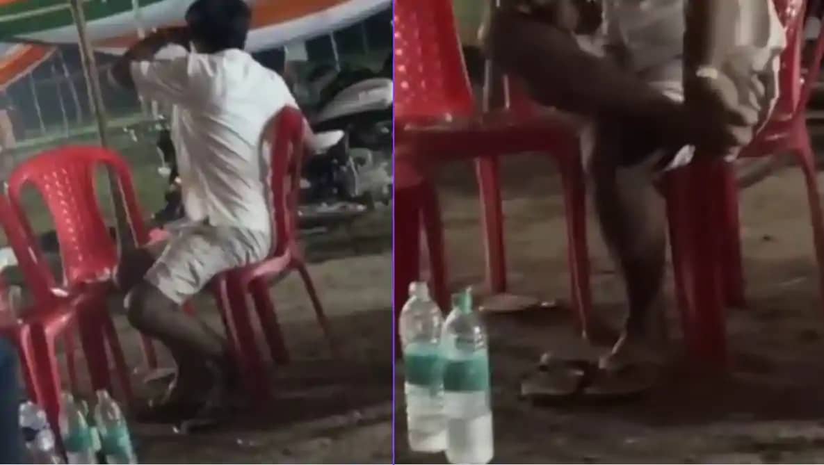 JDU block chief s drinking video goes viral JDU block chief s drinking video goes viral